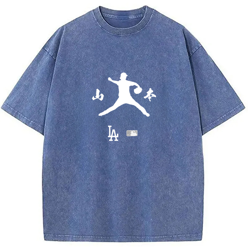 Los Angeles Dodgers Washed T-Shirt Trendy Everyday Casual Outfit Gifts For Him