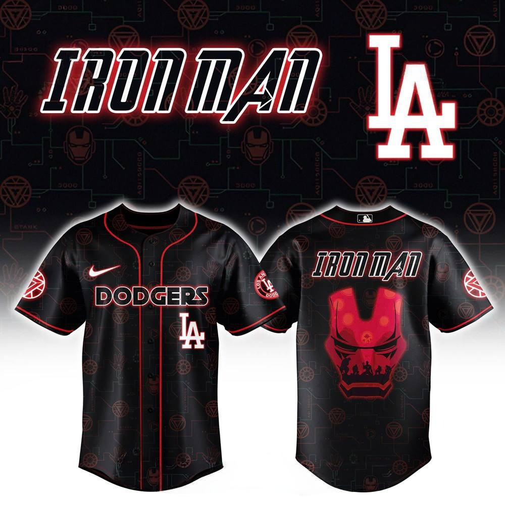 Los Angeles Dodgers x Avengers Special Edition Baseball Jersey Gifts For Husband