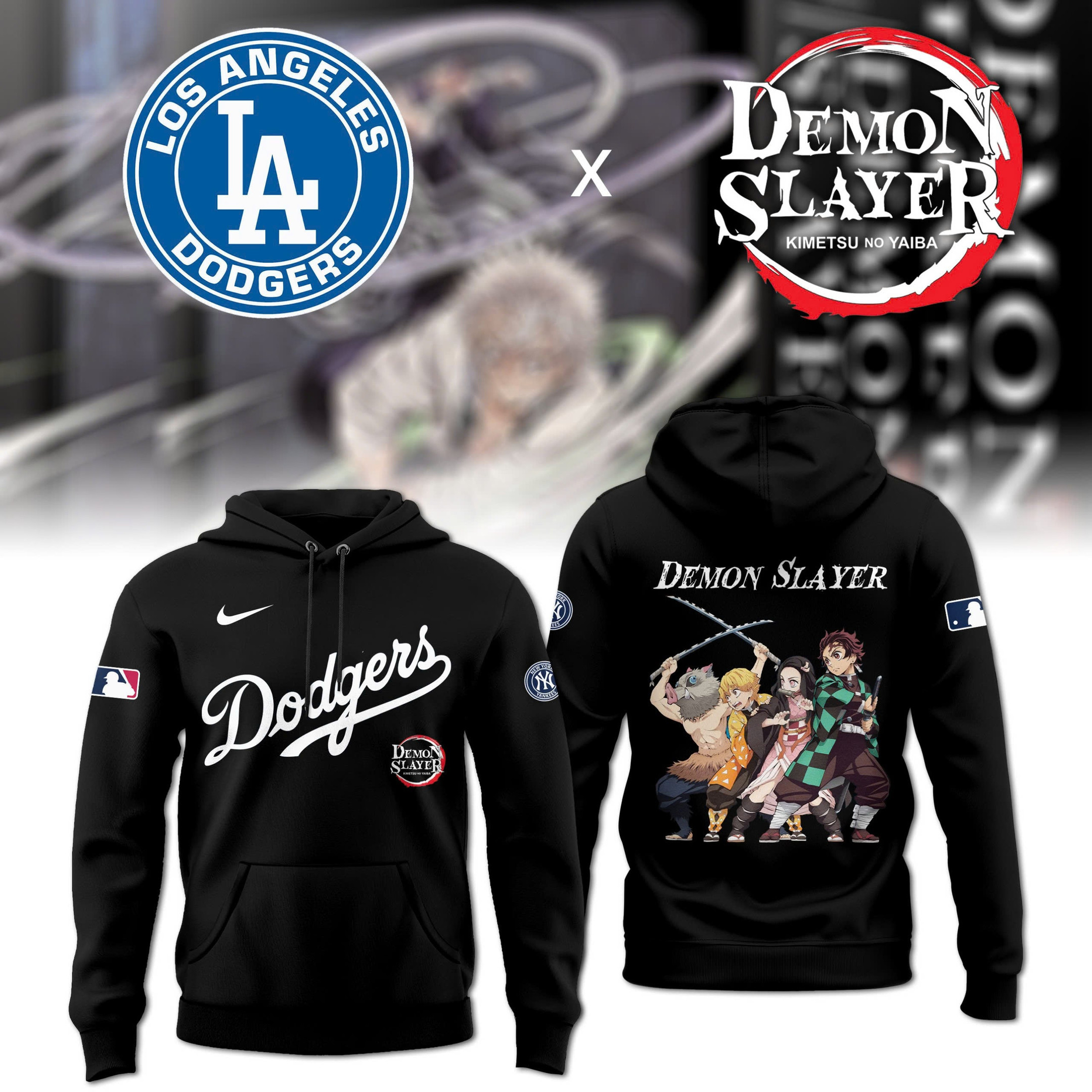 Los Angeles Dodgers X Demon Slayer 2025 Hoodie Gift Ideas For Baseball Fans