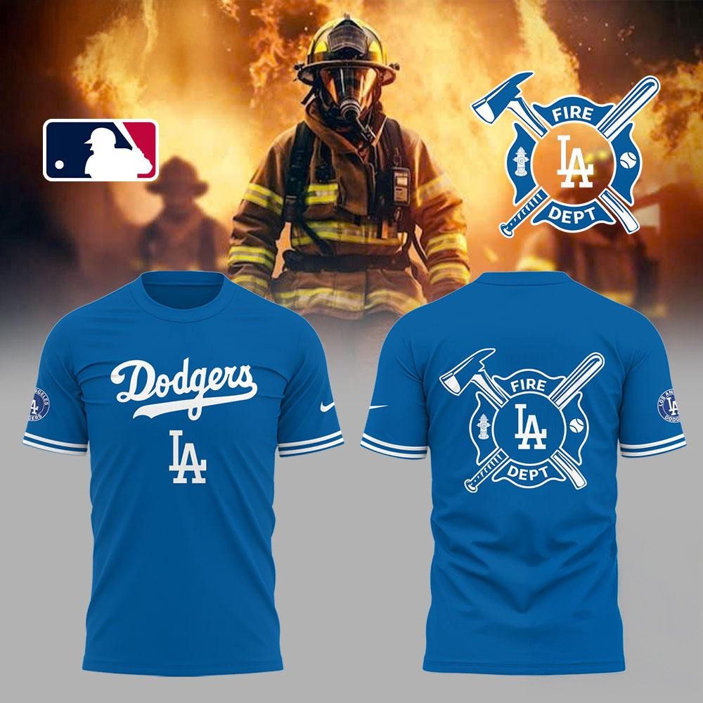 Los Angeles Dodgers x Firefighter Appreciation Night Shirt Cool Baseball Gifts