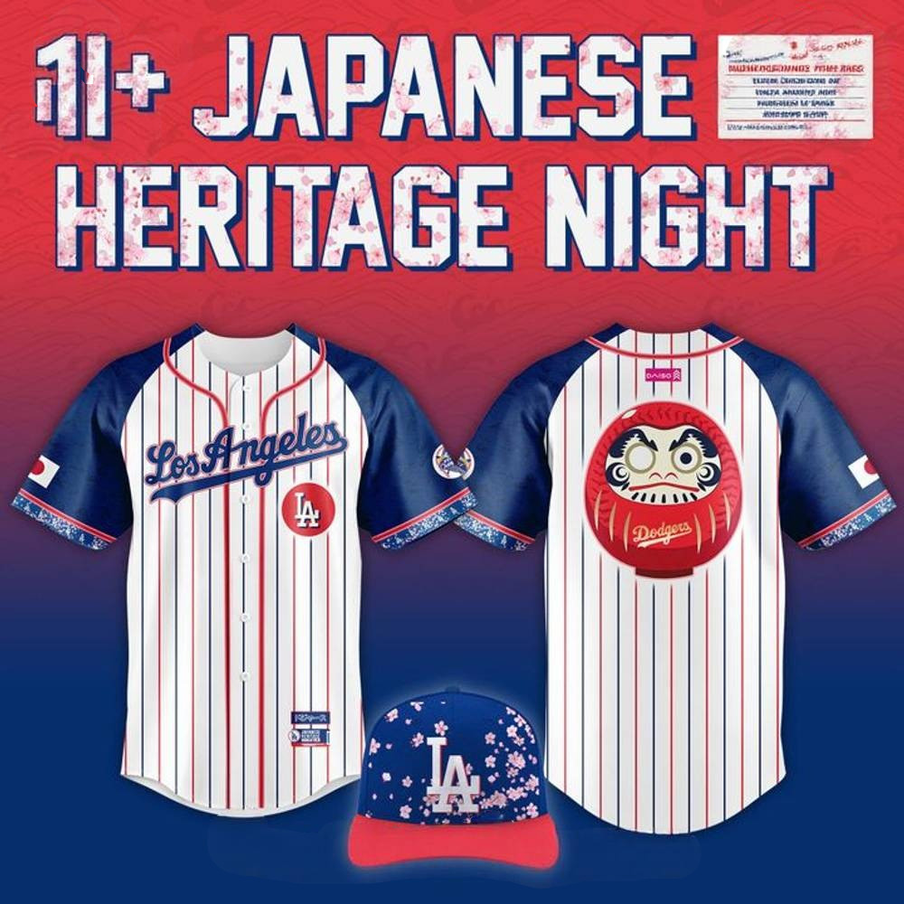 Los Angeles Dodgers x Japanese Heritage Night Special Baseball Jersey Baseball Enthusiast Gifts