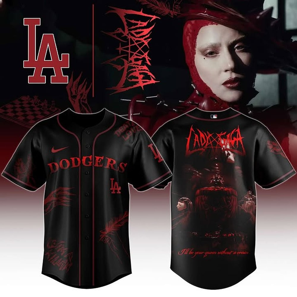 Los Angeles Dodgers x Lady Gaga Crown of Mayhem Jersey