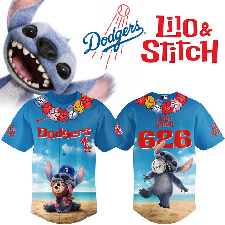 Los Angeles Dodgers x Lilo & Stitch Jersey 2025 Unique Baseball Gifts