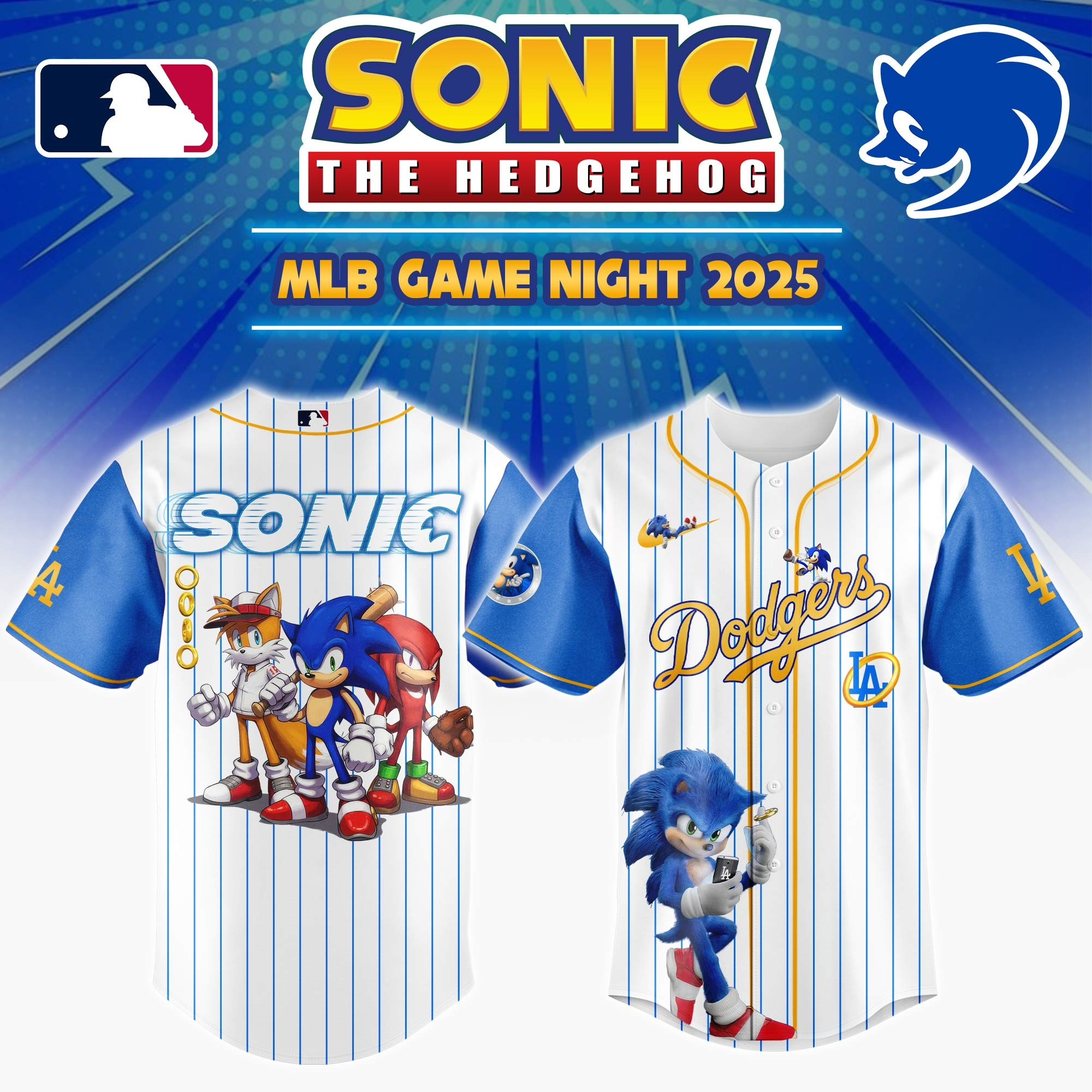 Los Angeles Dodgers x Socnic Game Night Jersey 2025 Best Gifts For Baseball Fans