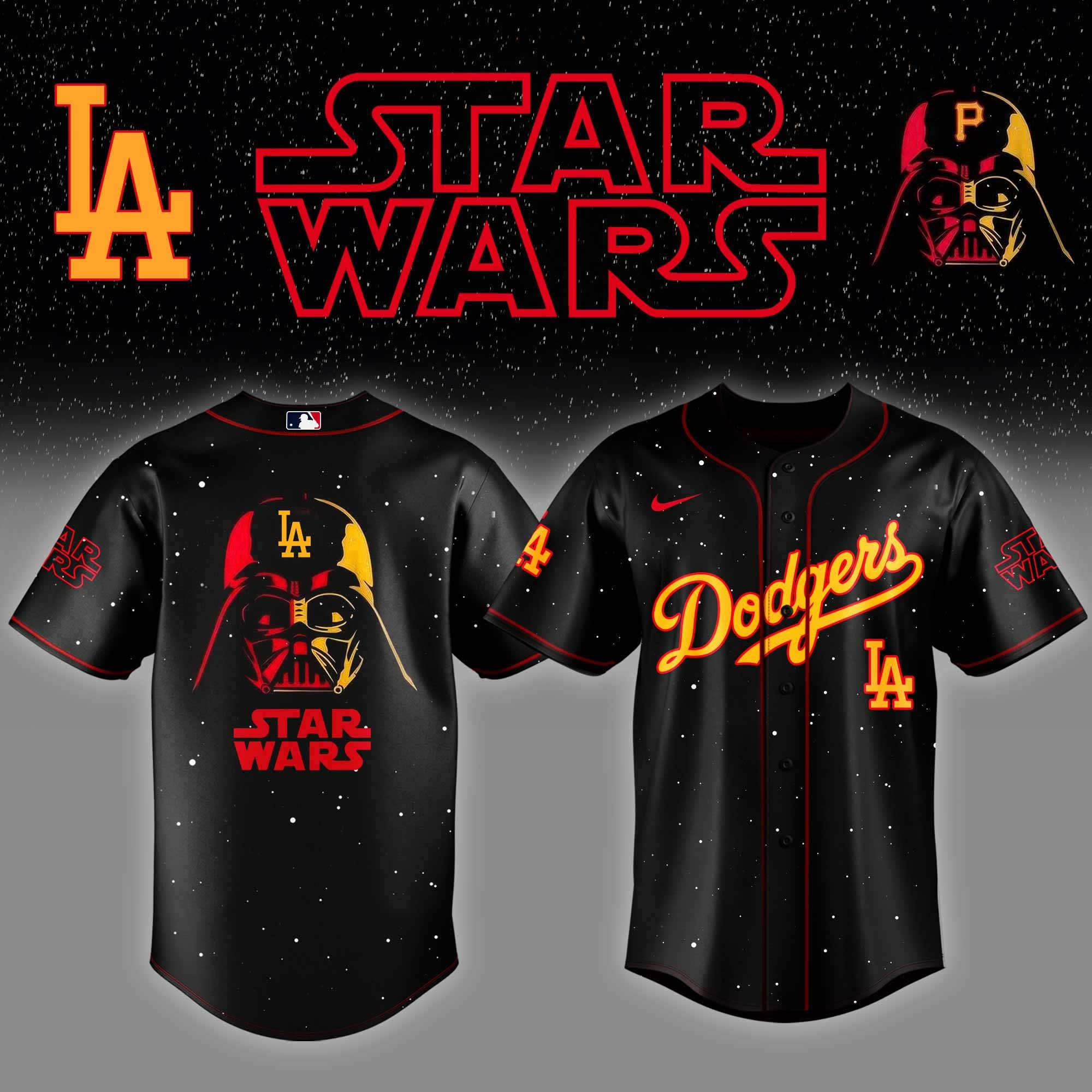 Los Angeles Dodgers x Star Wars Night Baseball Jersey Gifts For Nhl Fans