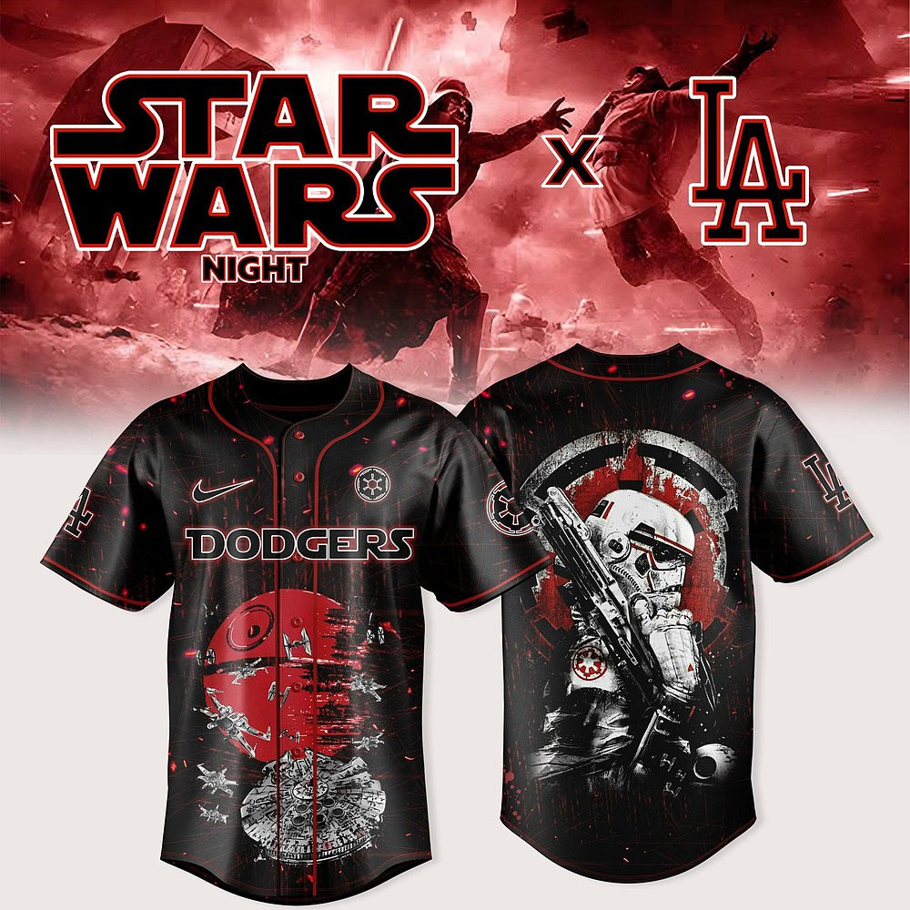 Los Angeles Dodgers x Star Wars Night Collection Baseball Jersey