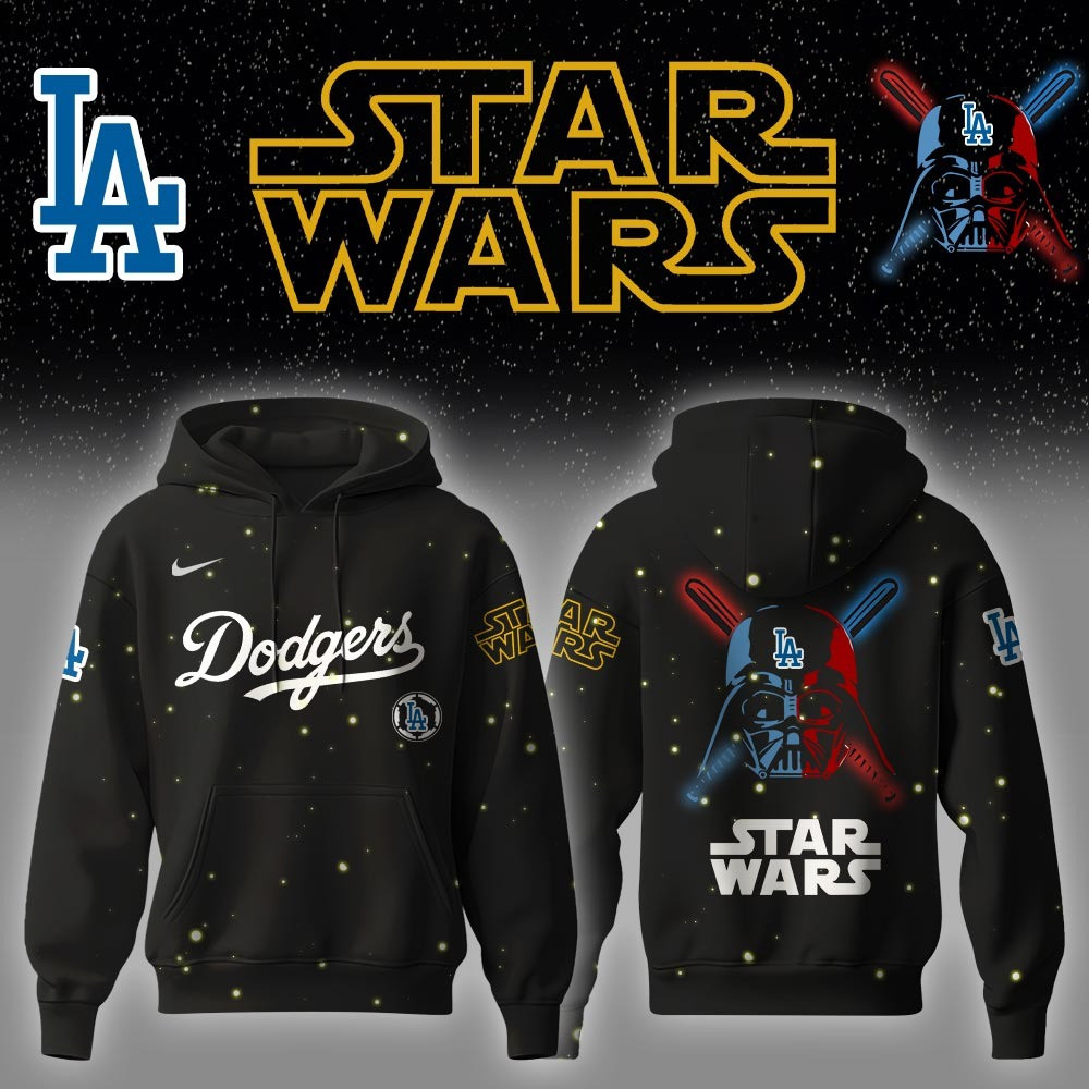 Los Angeles Dodgers x Star Wars Night Hoodie Dodgers Fan Merch Father's Day Gift Ideas