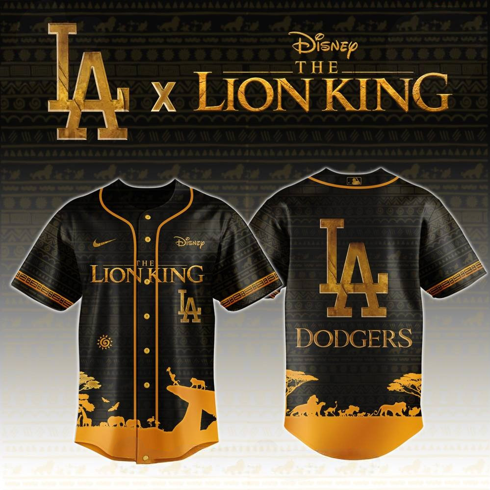 Los Angeles Dodgers x The Lion King Limited Edition Baseball Jersey Gifts For Baseball Lovers