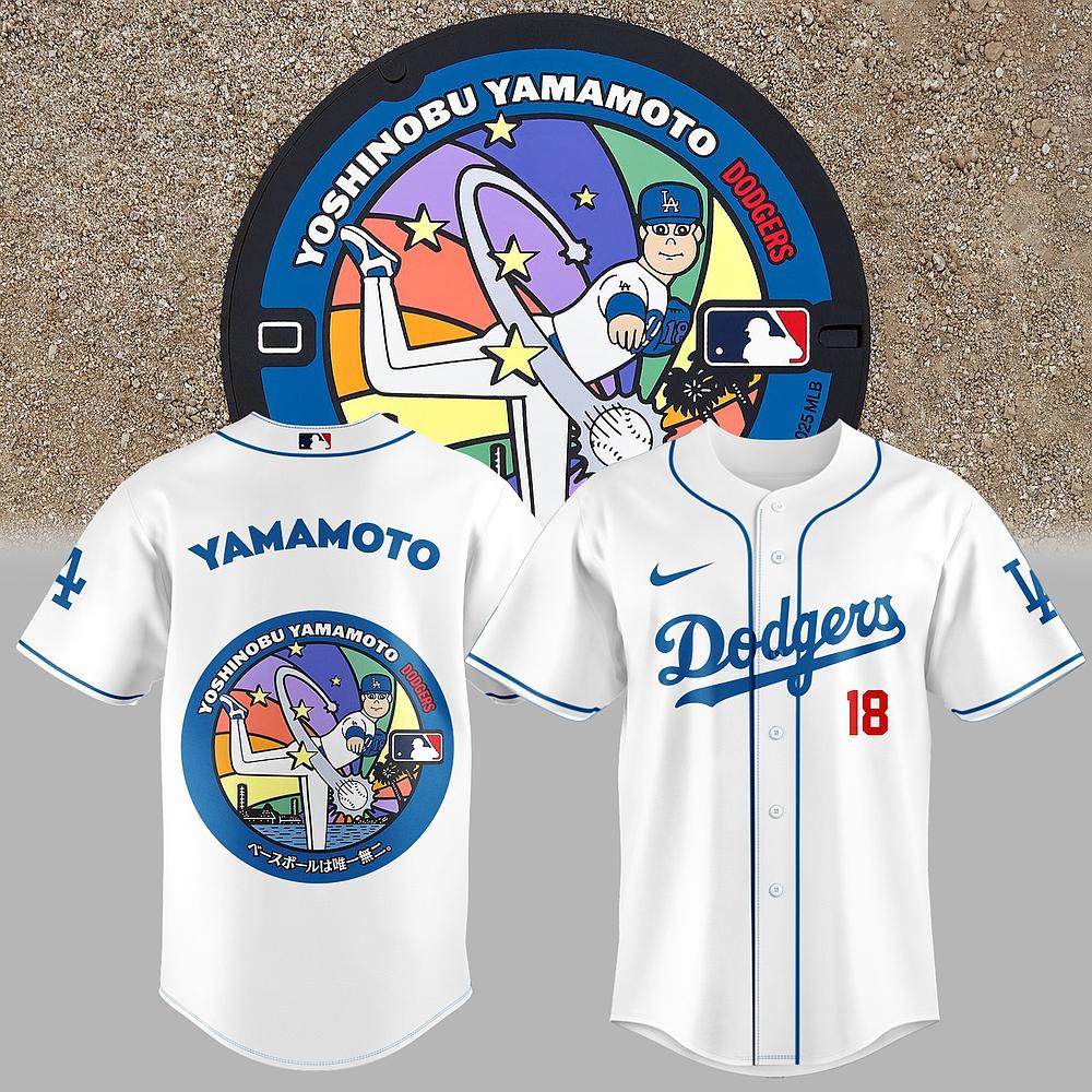 Los Angeles Dodgers Yamamoto 2025 MLB Japan Rising Stars Jersey Best Gift For MLB Fans
