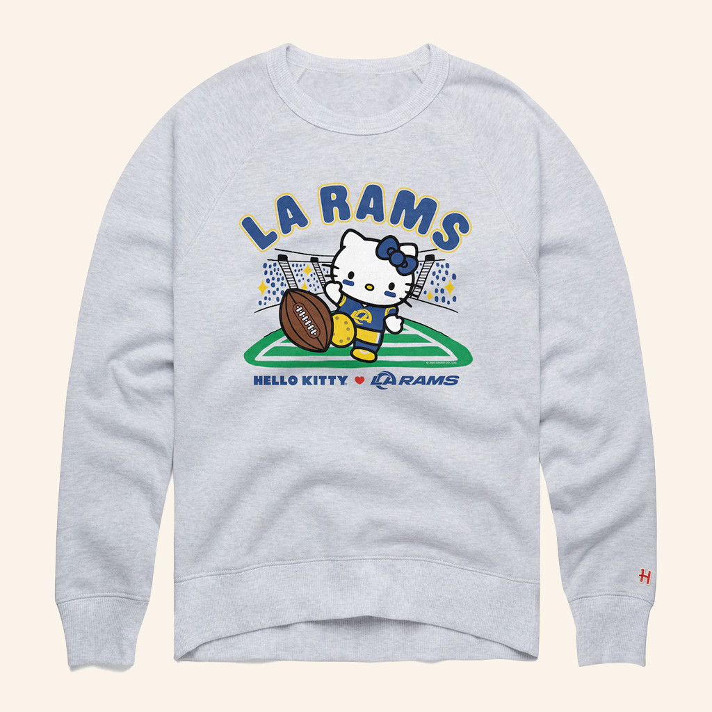 Los Angeles Football Merch Homage Hello Kitty X LA Football Kickoff Sweatshirt Gifts For Fans Los Angeles Football Merch Homage Hello Kitty X LA Football Kickoff Sweatshirt Gifts For Fans