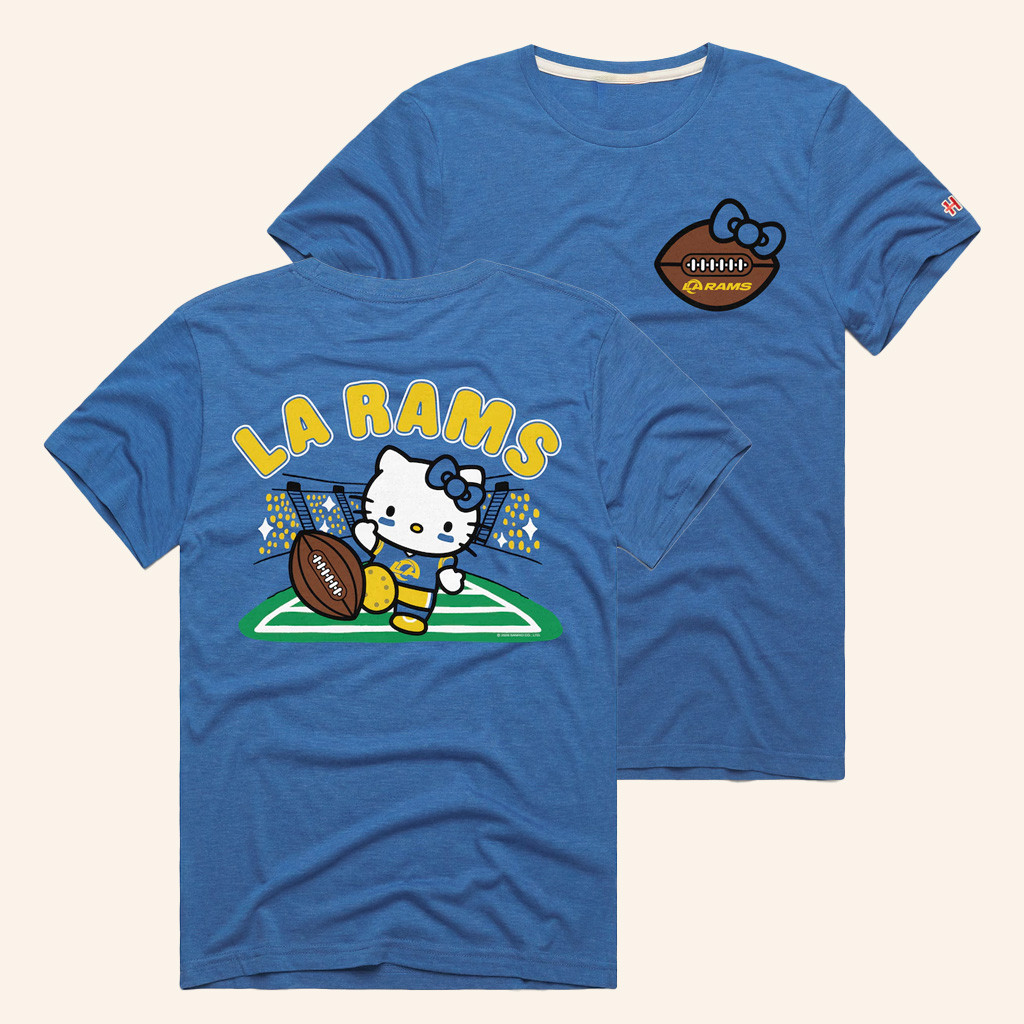 Los Angeles Football Merch Homage Hello Kitty X LA Football Kickoff T-Shirt Gifts For Him Los Angeles Football Merch Homage Hello Kitty X LA Football Kickoff T-Shirt Gifts For Him