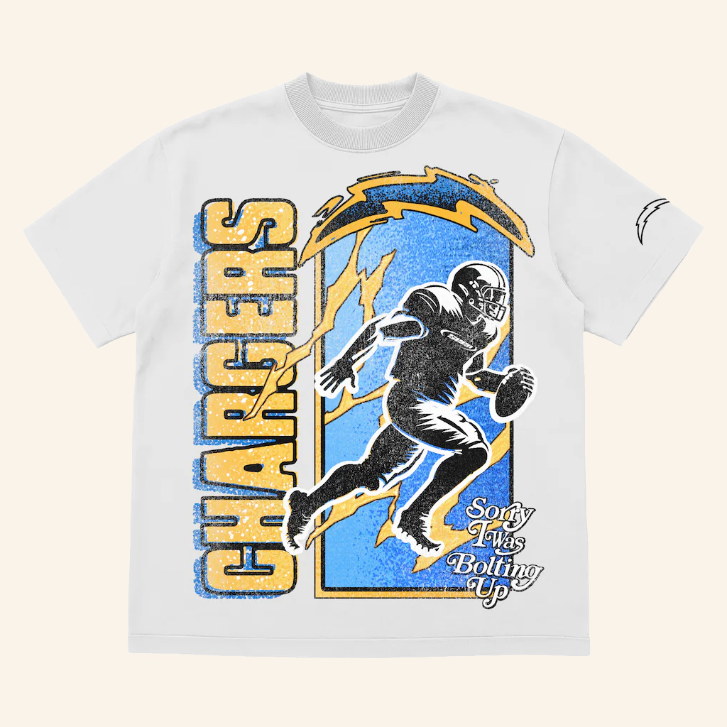Los Angeles Football Merch Seen X LA Football Bolt Runner T-Shirt Gifts Ideas For Football Fans