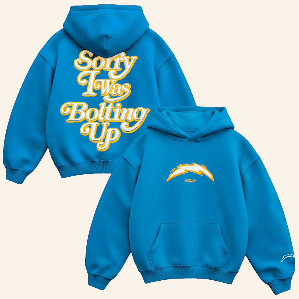 Los Angeles Football Merch Seen X LA Football Sorry I Was Bolting Up Hoodie Gifts For Husband