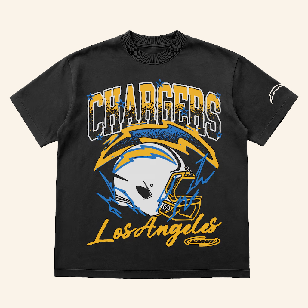 Los Angeles Football Merch Seen X LA Football Voltage Vintage T-Shirt Gifts For Football Fans