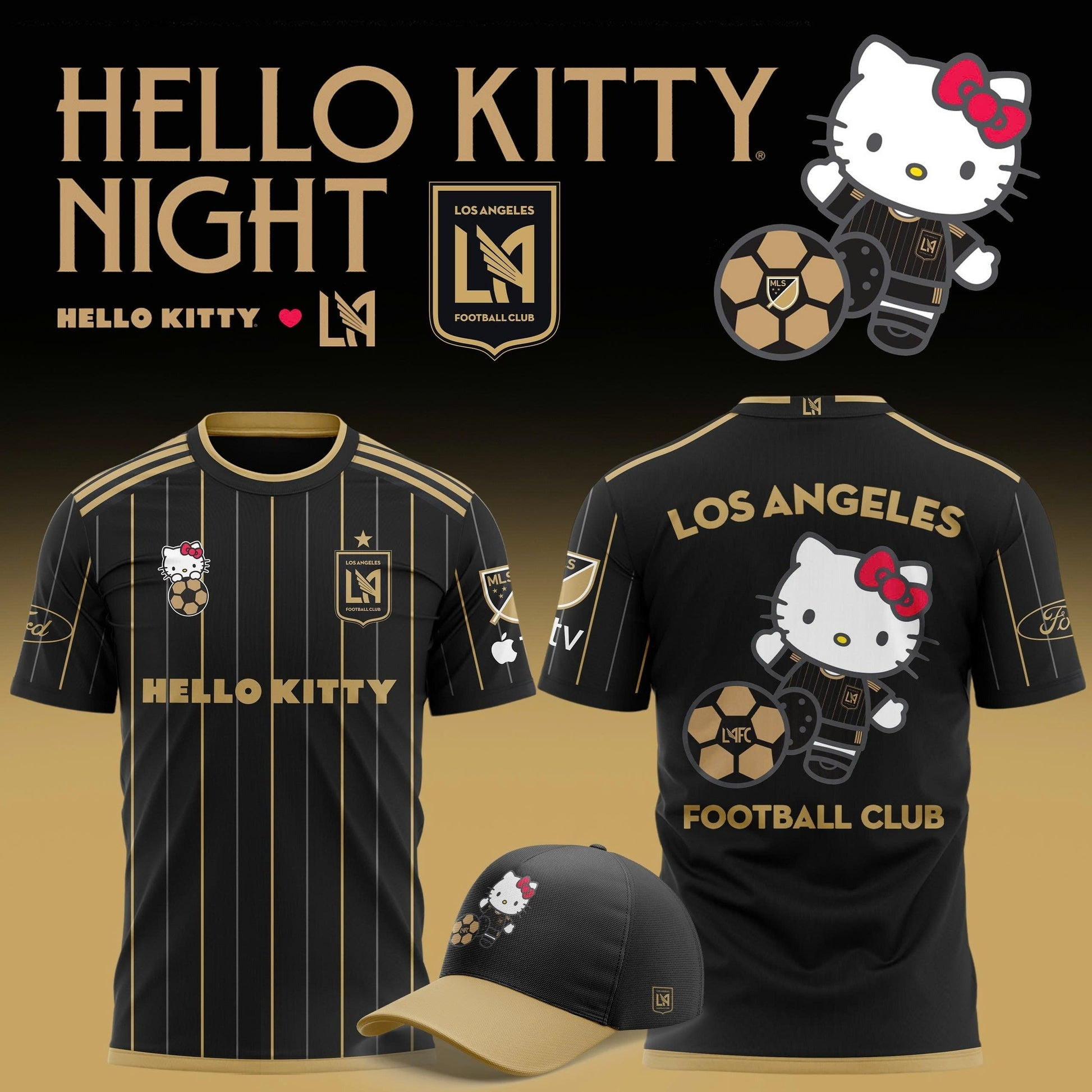 Los Angeles Football x Hello Kitty T-shirt 2025Los Angeles Football x Hello Kitty T-shirt 2025