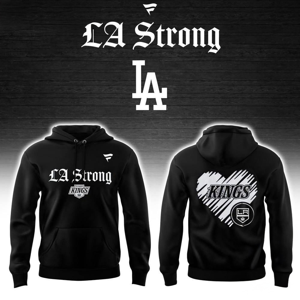 Los Angeles Kings LA Strong Hoodie Hockey Fan Gifts