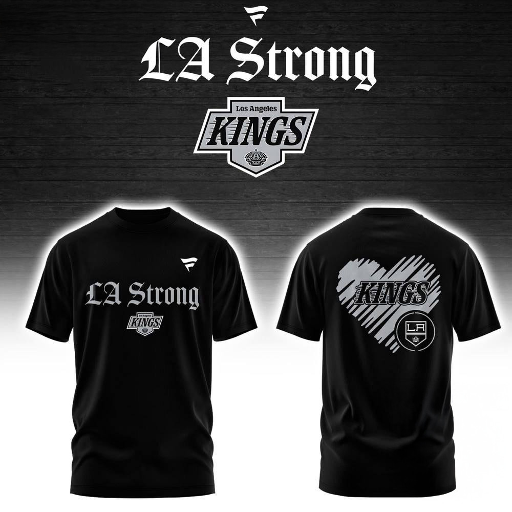 Los Angeles Kings LA Strong T-Shirt Hockey Fan Gifts