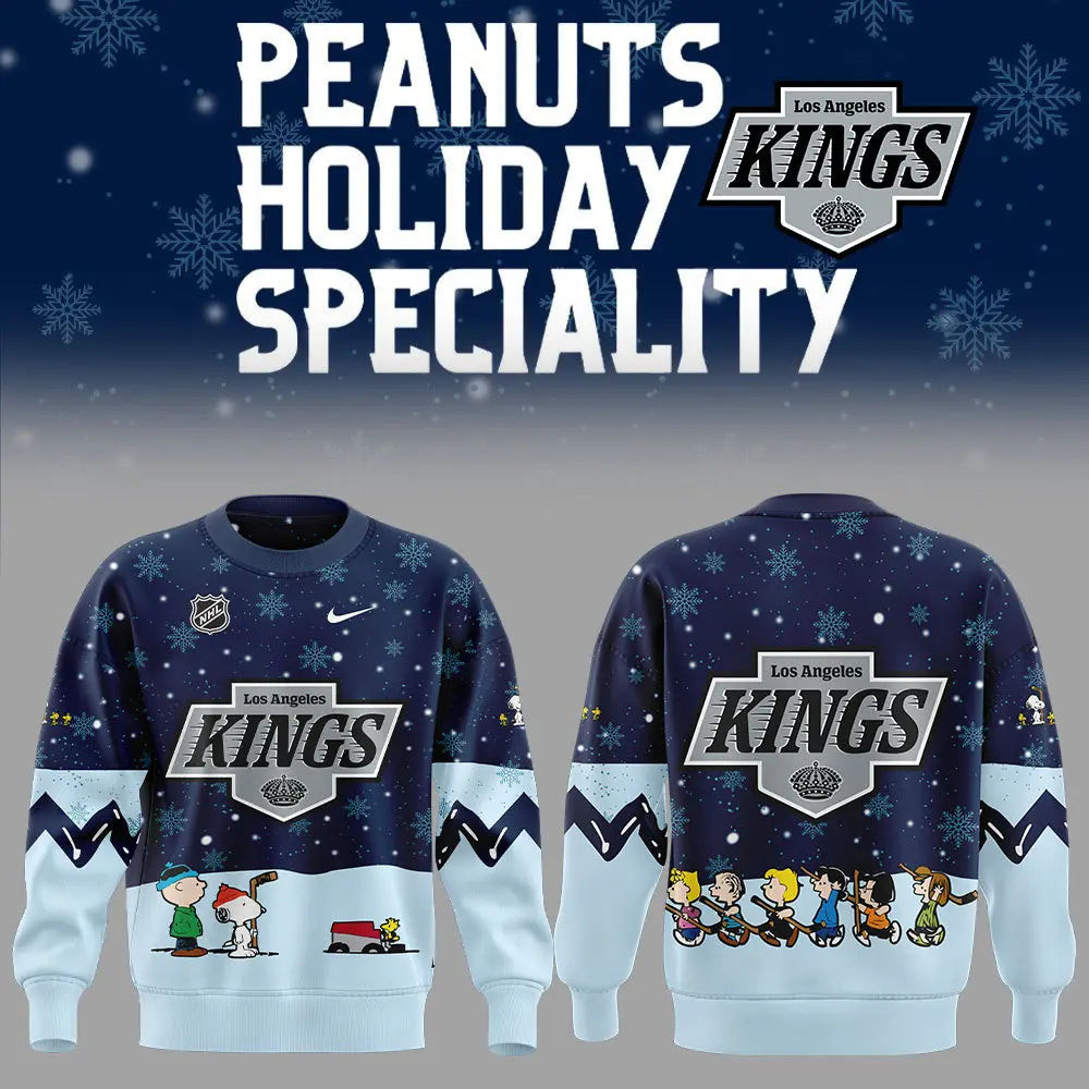 Los Angeles Kings Peanuts Characters Sweatshirt Gift Ideas For Basketball Lovers