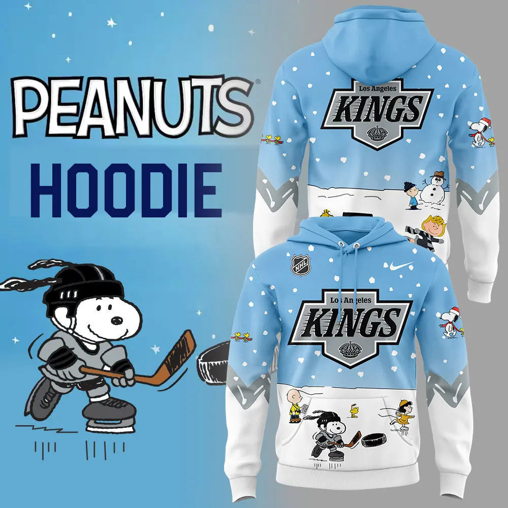 Los Angeles Kings Peanuts Snoopy Hockey Hoodie Gifts For Basketball Fans