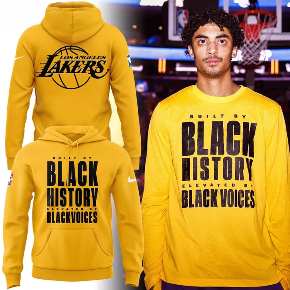 Los Angeles Lakers Black Excellence New Hoodie Basketball Lover Fans Gifts