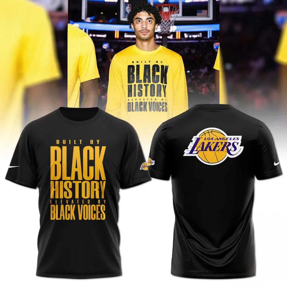 Los Angeles Lakers Black History Black Voices Shirt Gifts For Basketball Fan