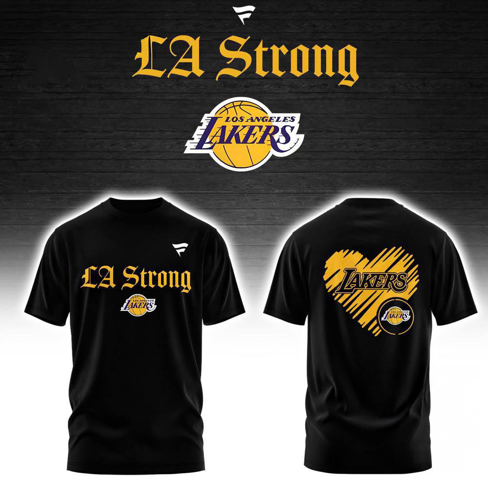 Los Angeles Lakers LA Strong T-Shirt Gifts For Basketball Fans