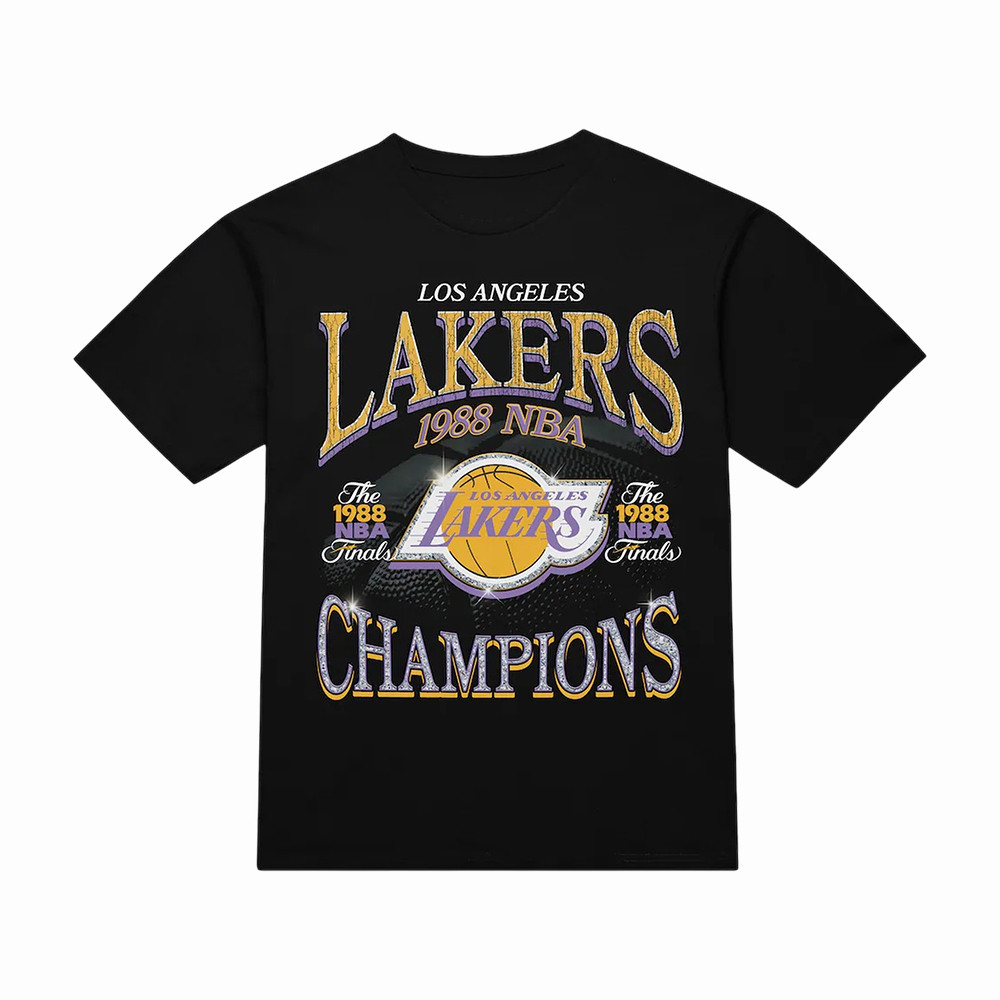 Los Angeles Lakers Mitchell Ness Champions Era T-Shirt Los Angeles Lakers Merch Unique Gift For Basketball Lovers