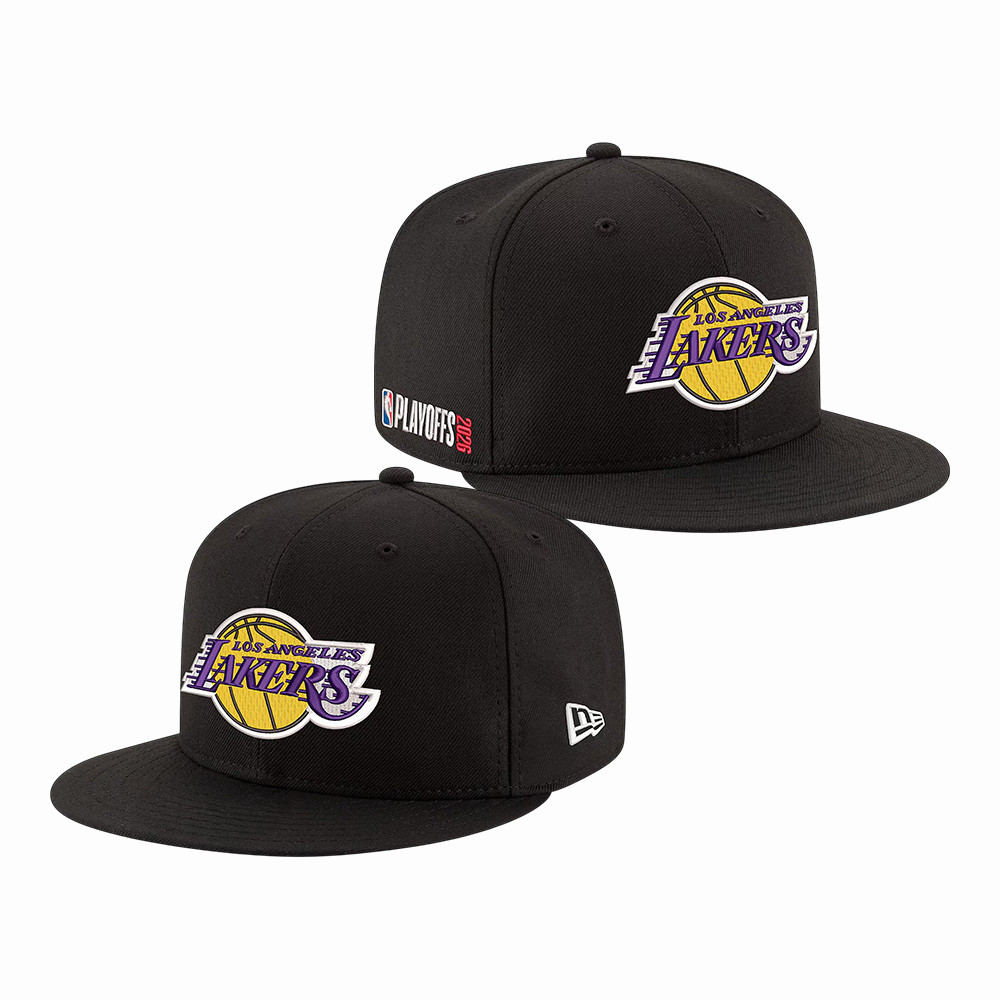 Los Angeles Lakers New Era NBA Playoffs 9FIFTY Snapback Hat LA Lakers Merch Basketball Gear
