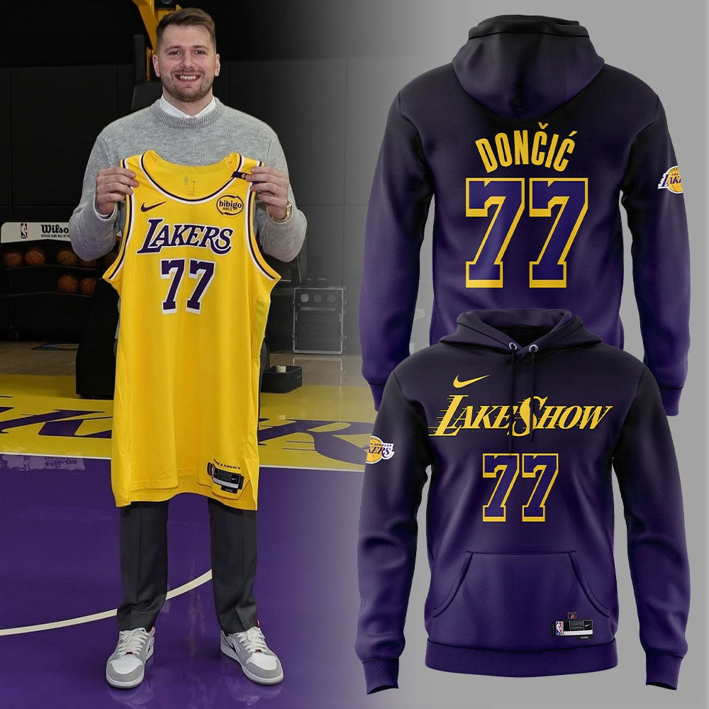 Los Angeles Lakers Show Luka Doncic 2025 Season Hoodie Basketball Enthusiast Gifts