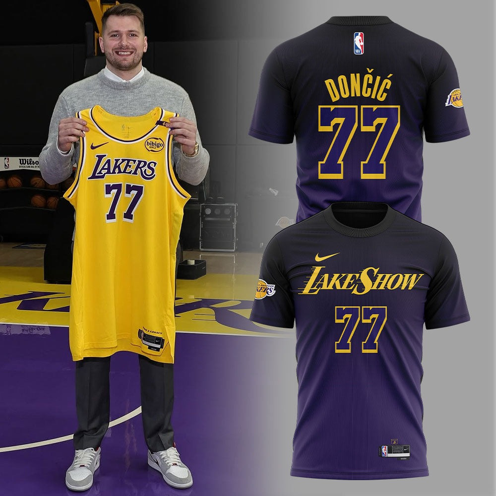 Los Angeles Lakers Show Luka Doncic 2025 Season T-Shirt Basketball Enthusiast Gifts