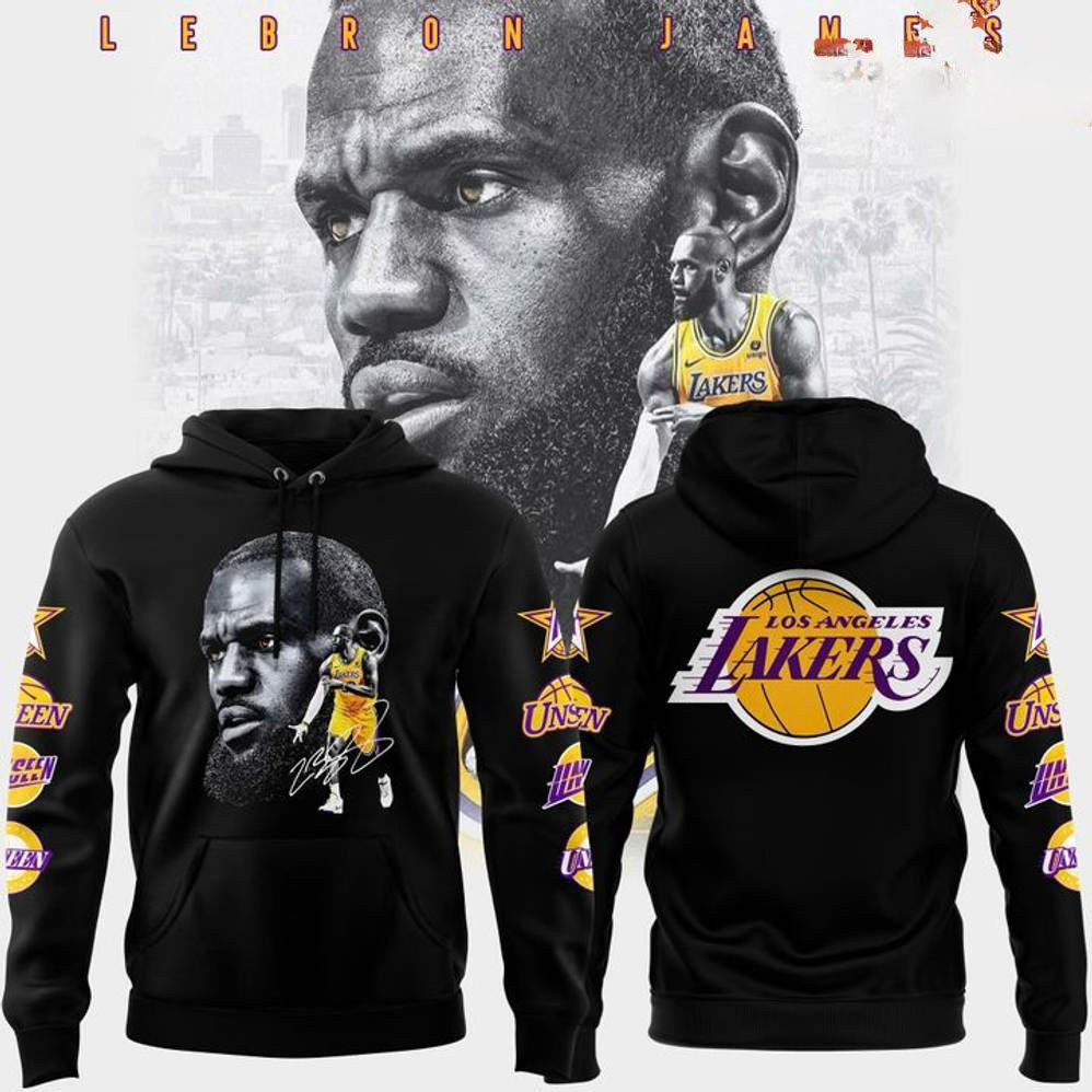 Los Angeles Lakers x Lebron James Limited Edition Hoodie Gifts For The Basketball Enthusiast