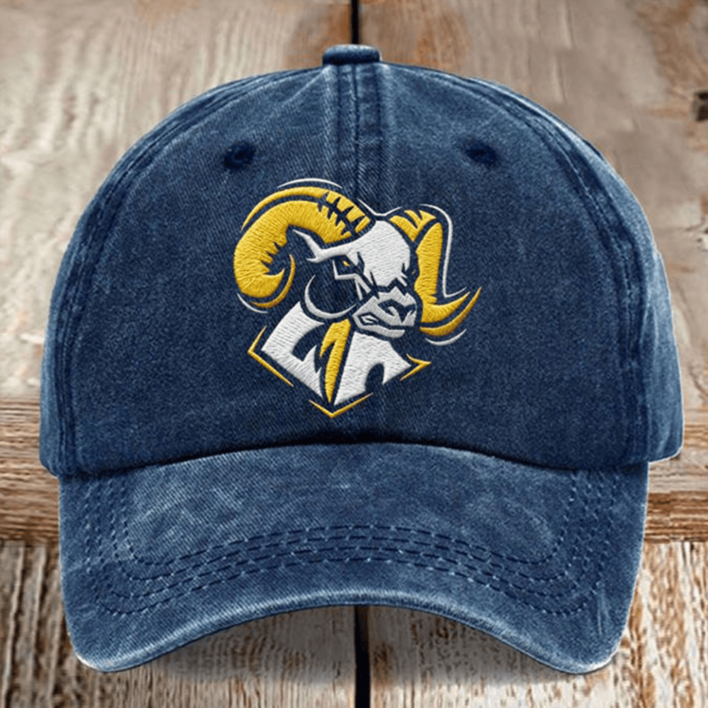 Los Angeles Rams Football Hat Game Day Los Angeles Rams Cap Football Themed Gifts