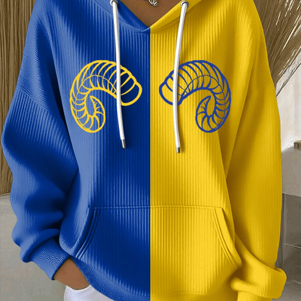 Los Angeles Rams Football Hoodie Game Day Football Merch LA Rams Gear