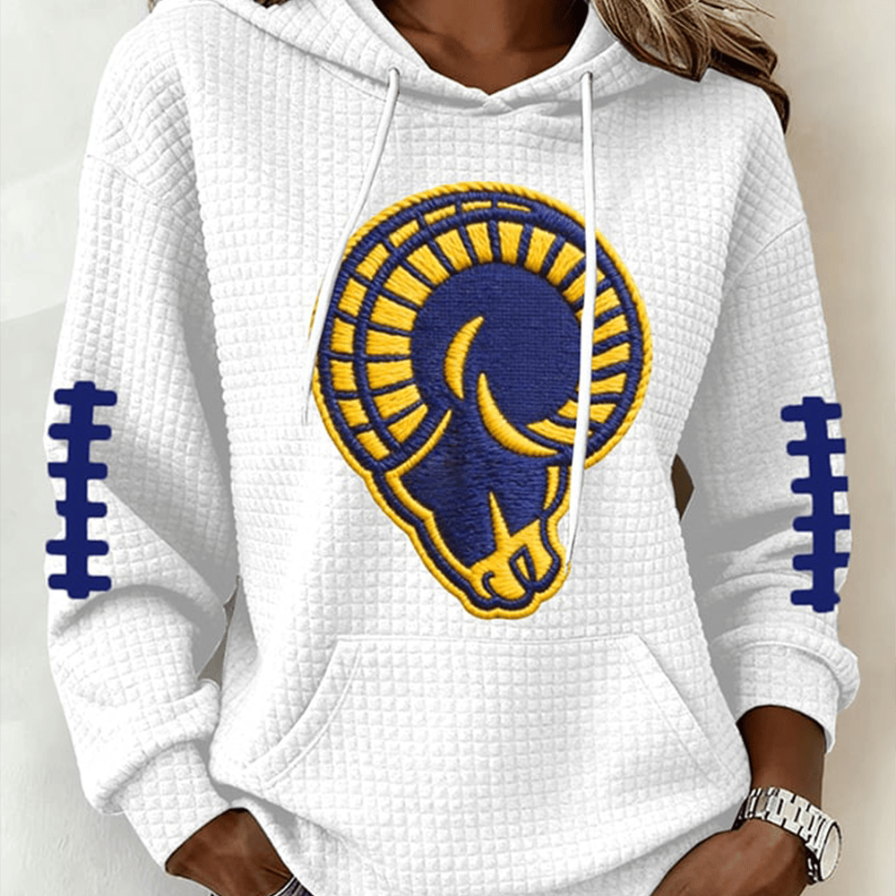 Los Angeles Rams Football Hoodie Game Day Los Angeles Rams Clothing Football Gear