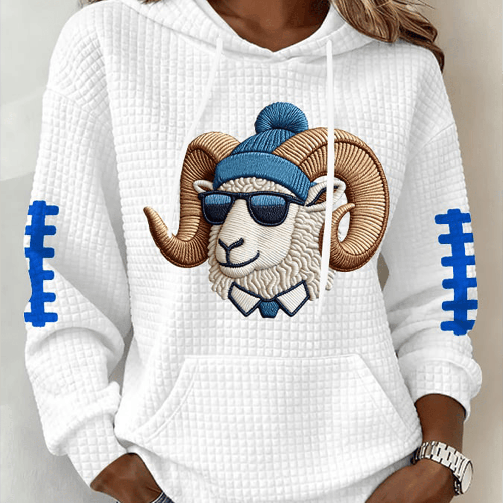 Los Angeles Rams Football Hoodie LA Rams Clothing Football Gift For Girlfriend