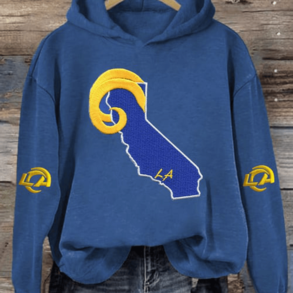 Los Angeles Rams Football Hoodie Patriotic California Los Angeles Rams Clothing Line