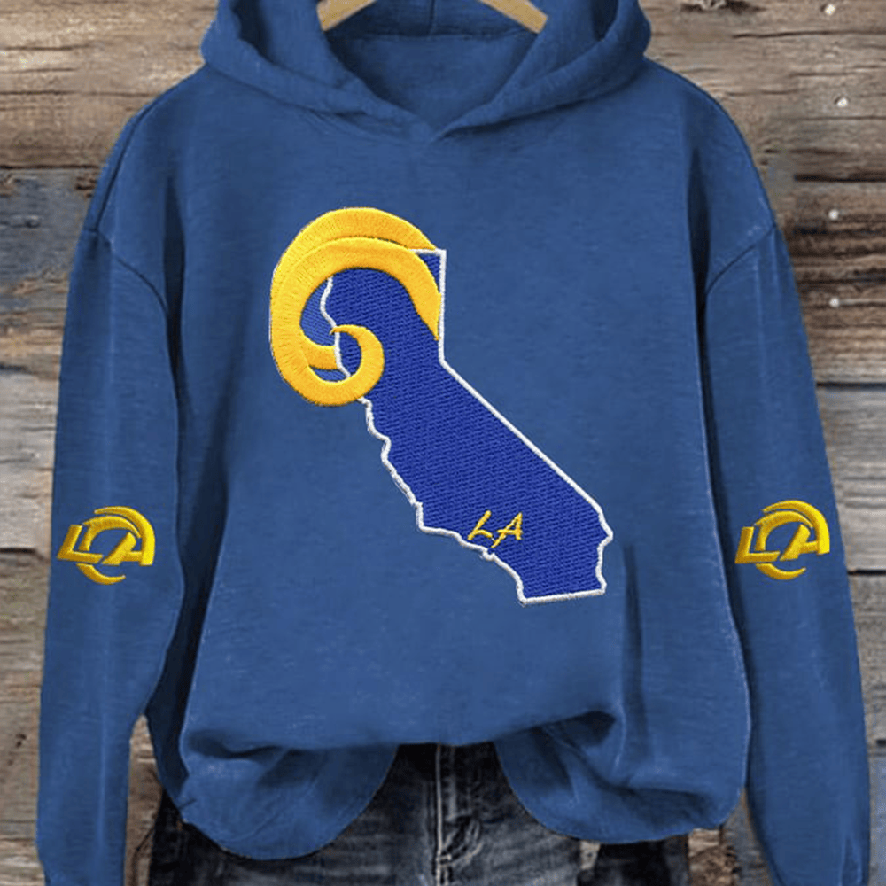 Los Angeles Rams Game Day Hoodie Football Apparel Los Angeles Rams Fan Presents