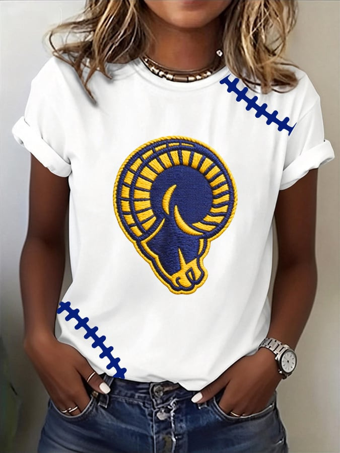 Los Angeles Rams T-Shirt Los Angeles Football Pride Shirt Game Day Apparel Gifts For Wife