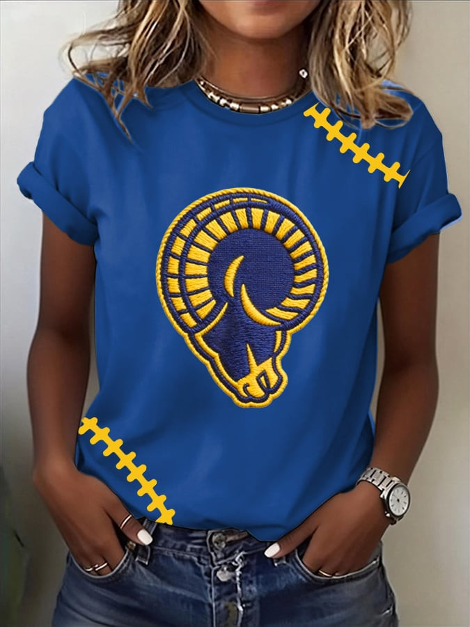 Los Angeles Rams T-Shirt Los Angeles Football Pride Shirt Game Day Apparel Gifts For Wife