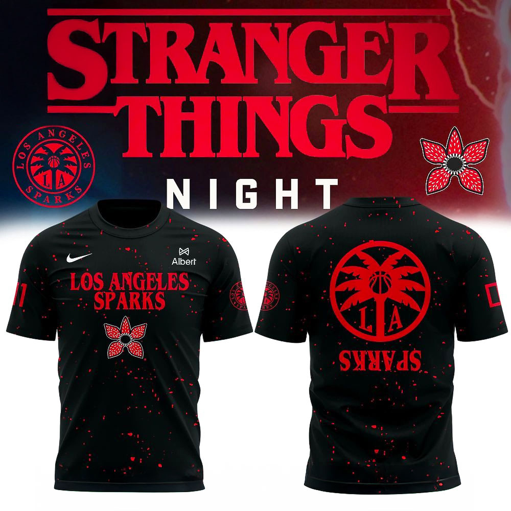 Los Angeles Sparks Stranger Things Rebel Swingman T Shirt Best Gift For Basketball Fans