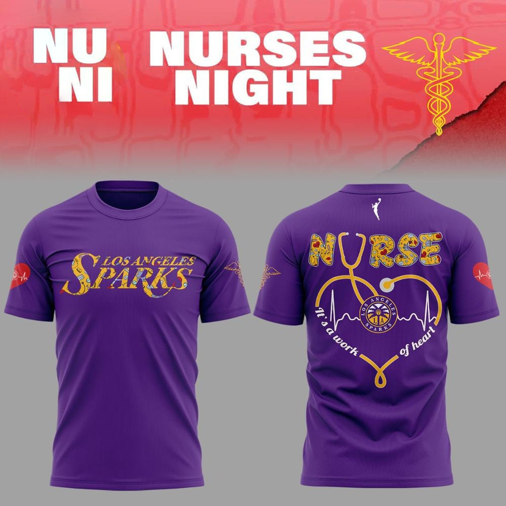 Los Angeles Sparks WNBA Nurse Night T-Shirt Good Gifts For Basketball Lovers