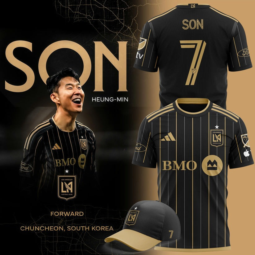 Los Angeles x Football Son Heung-Min T-Shirt 2025 Gifts For Soccer Enthusiasts