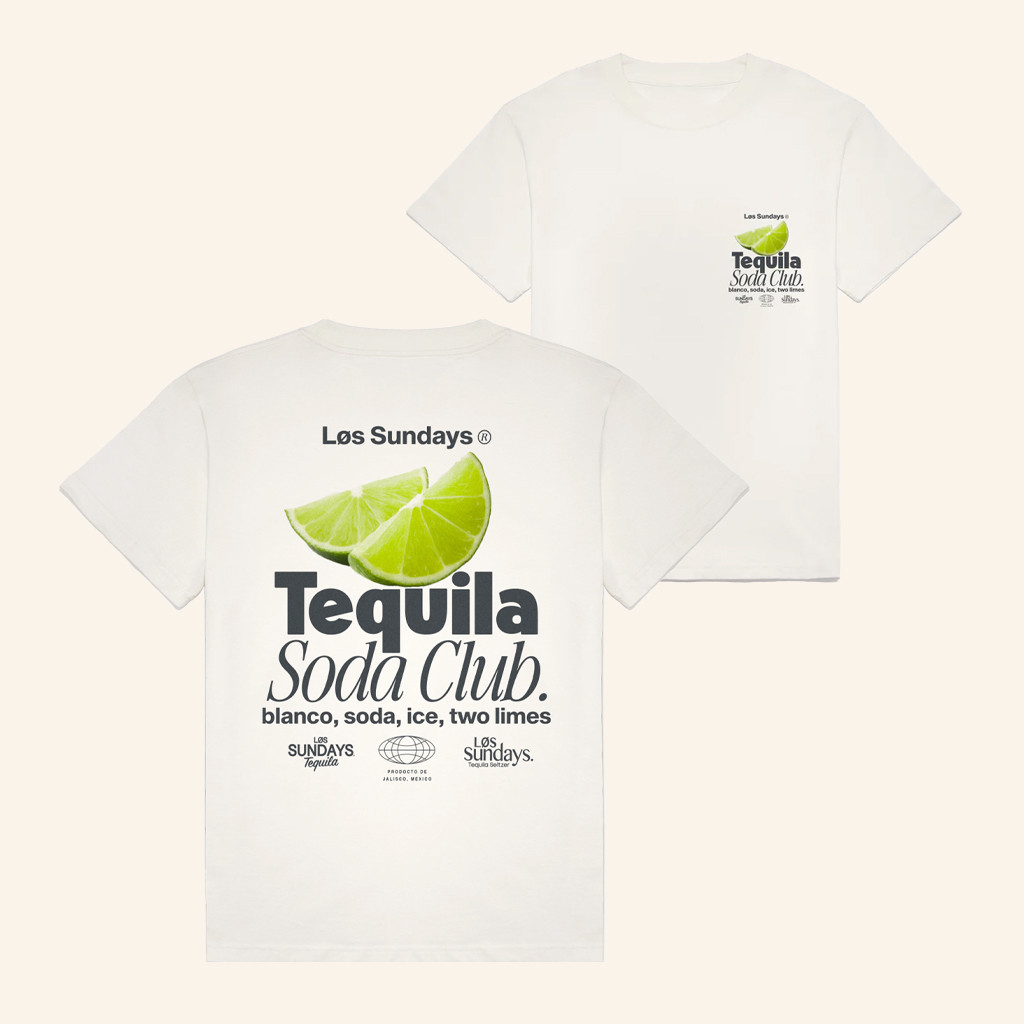 Los Sundays Merch The Tequila Soda Club Blanc White T-Shirt Gifts For Besties Los Sundays Merch The Tequila Soda Club Blanc White T-Shirt Gifts For Besties