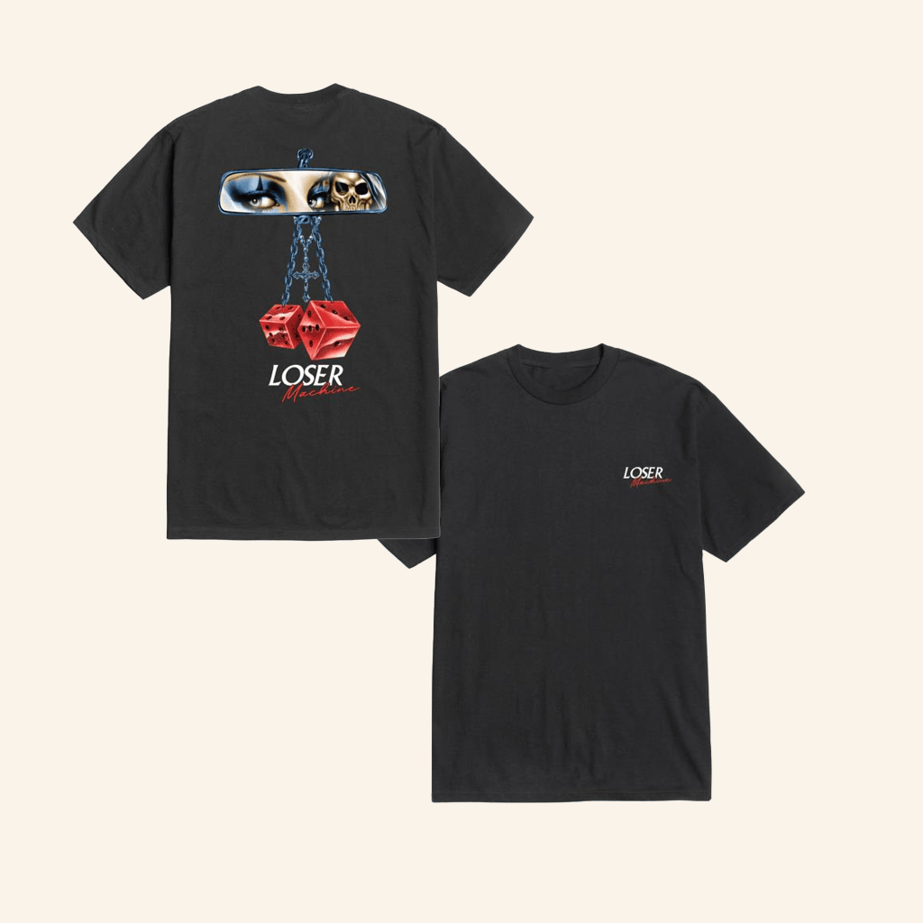 Loser Machine Merch Rear View Stock T-Shirt Birthday Ideas For Boyfriend Loser Machine Merch Rear View Stock T-Shirt Birthday Ideas For Boyfriend