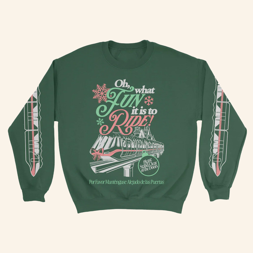 Lost Bros Trading Co Merch Oh What Fun Monorail Sweatshirt Xmas Gifts For Her Lost Bros Trading Co Merch Oh What Fun Monorail Sweatshirt Xmas Gifts For Her