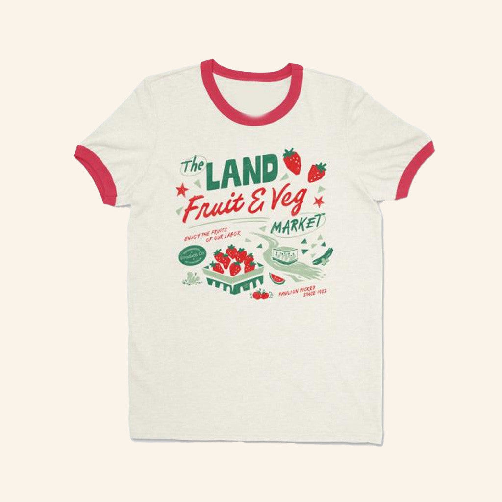 Lost Bros Trading Co Merch The Farmer's Market Ringer Shirt Gifts For Her Lost Bros Trading Co Merch The Farmer's Market Ringer Shirt Gifts For Her