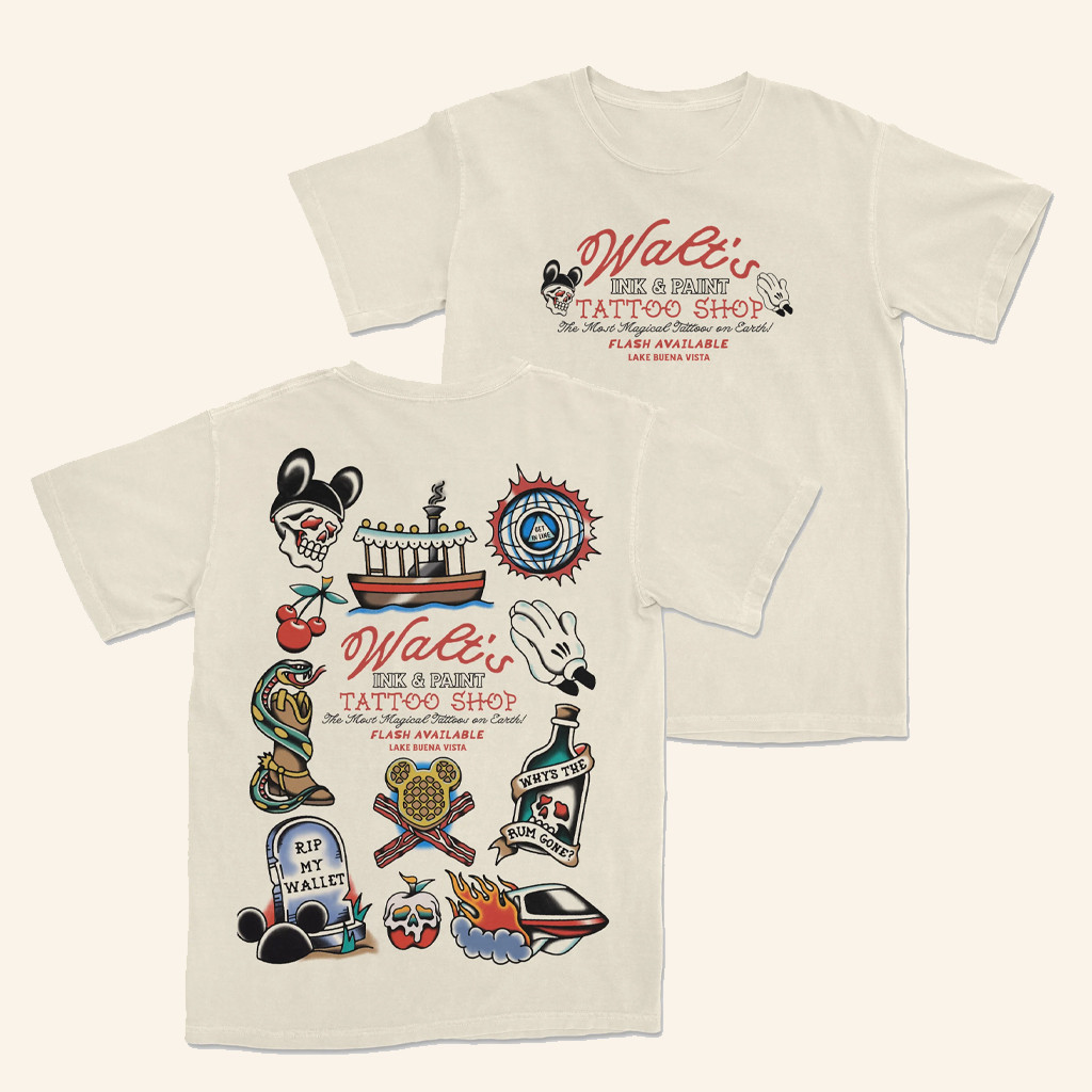 Lost Bros Trading Co Merch Walt's Tattoo T-Shirt Xmas Presents For Him Lost Bros Trading Co Merch Walt's Tattoo T-Shirt Xmas Presents For Him