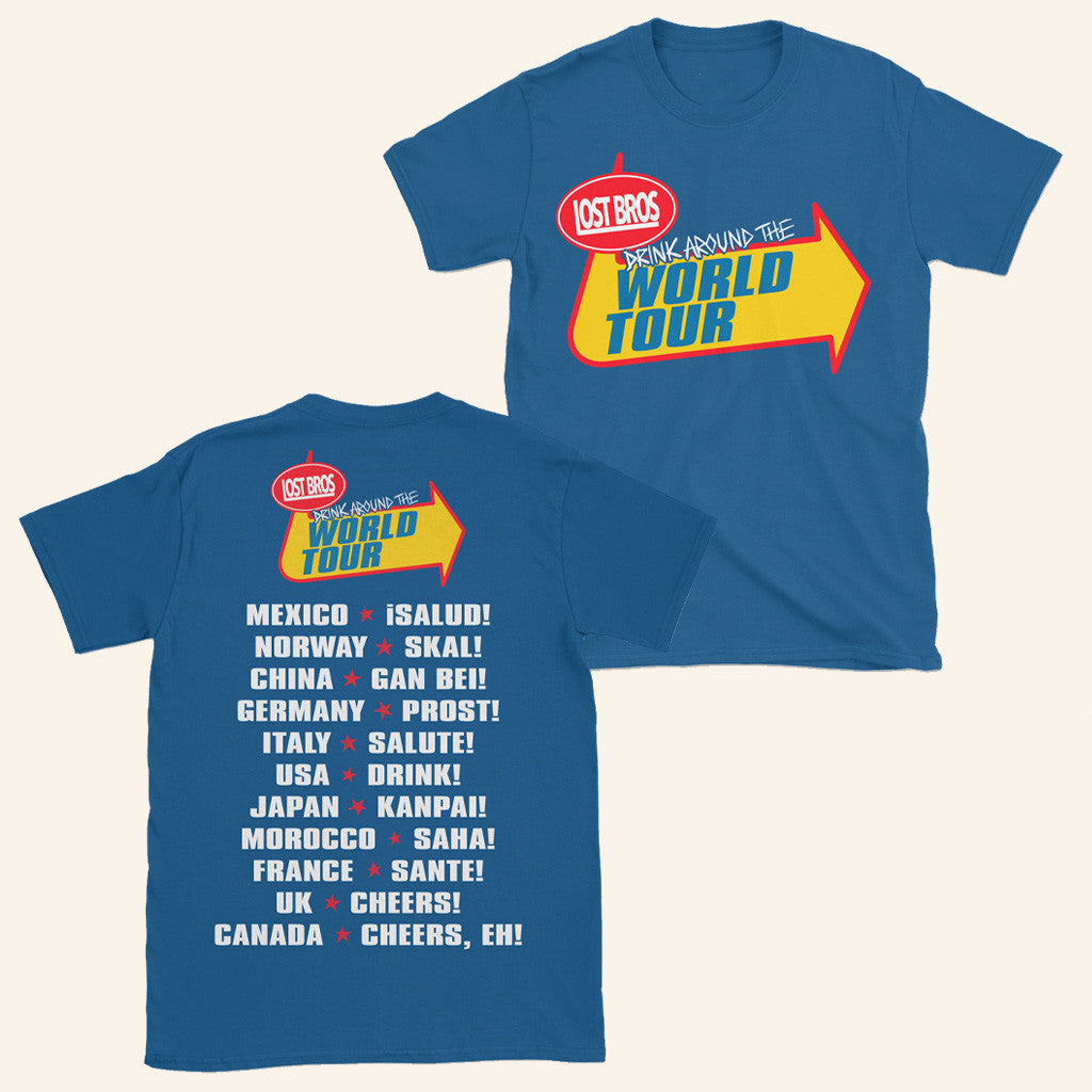 Lostbrostradingco Merch Drink Around The World Tour T-Shirt Present For Him