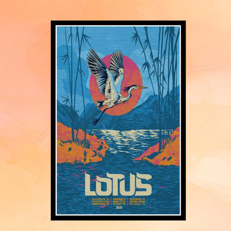 Lotus Merch November 13 14 15 2025 Shows Poster Wall Art Decor Gifts For Music Fans