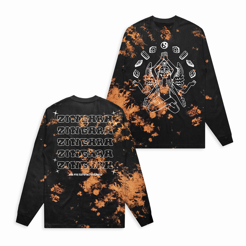 Lotus Zingara Tie Dye Long Sleeve Shirt Zingara Apparel Present For Music Fans